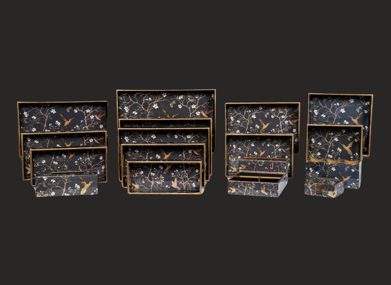 Black Wing Luxury Tray Set