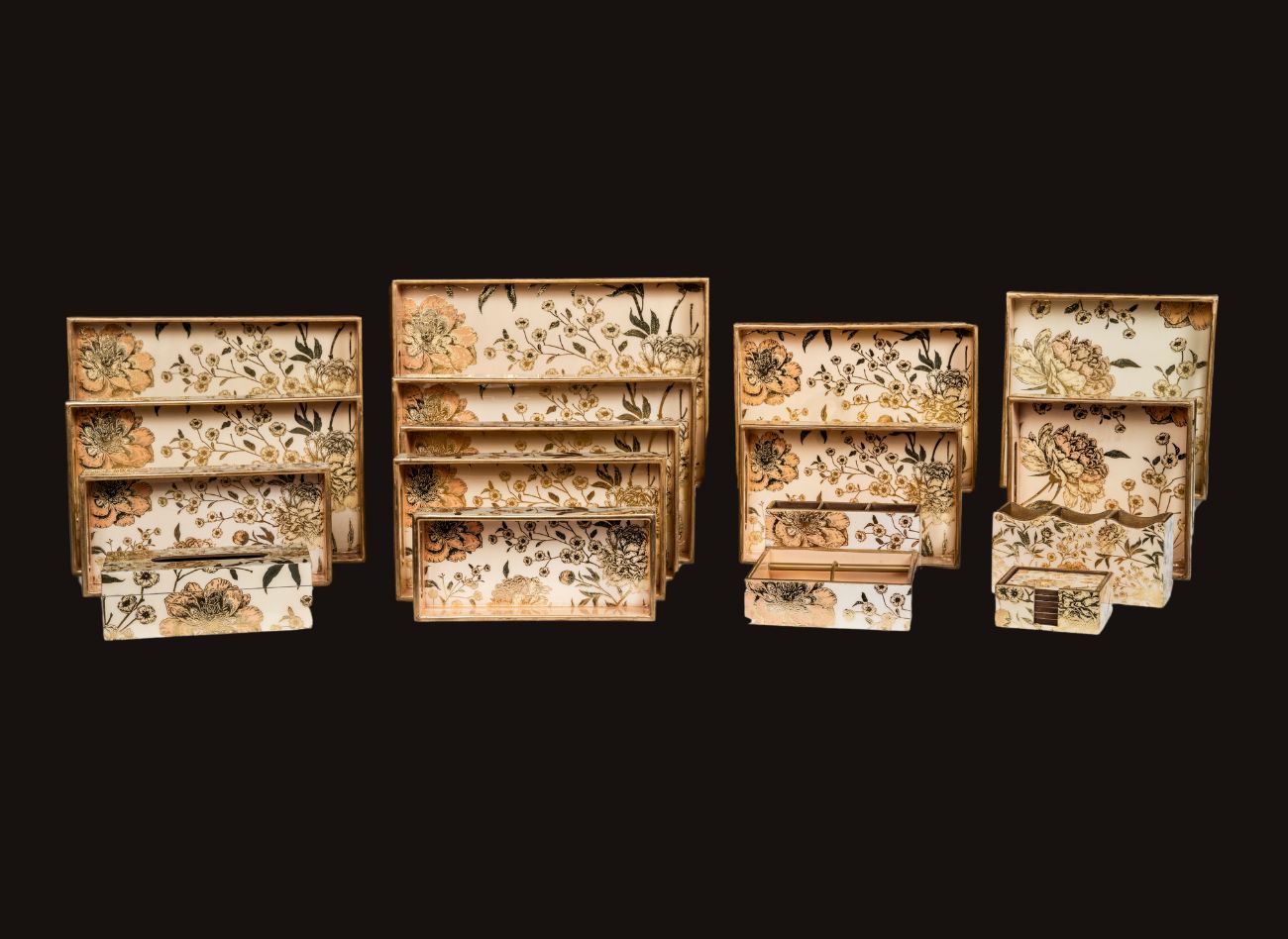 Ivory Luxury Tray Set