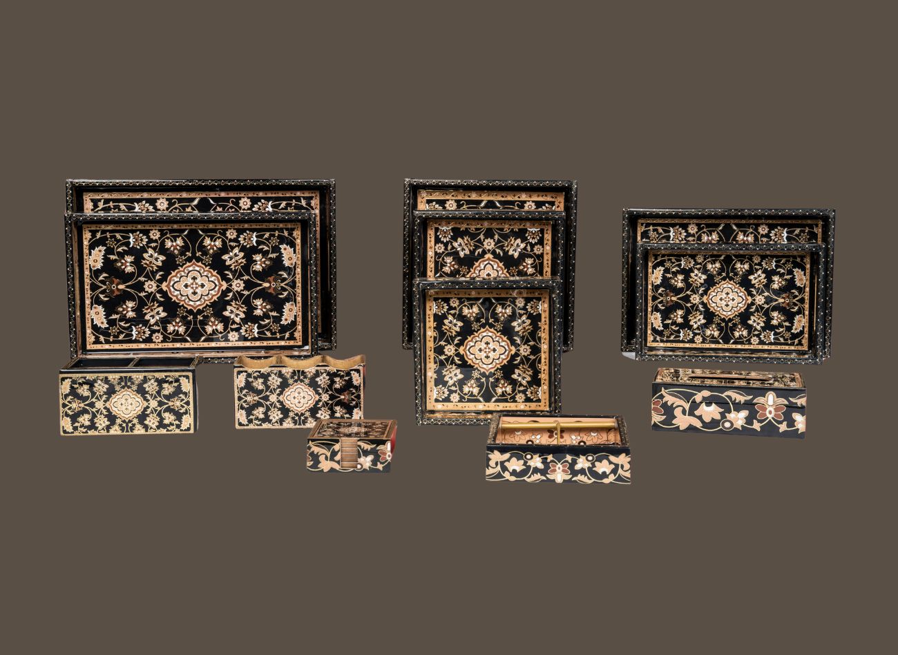 Midnight Luxury Tray Set