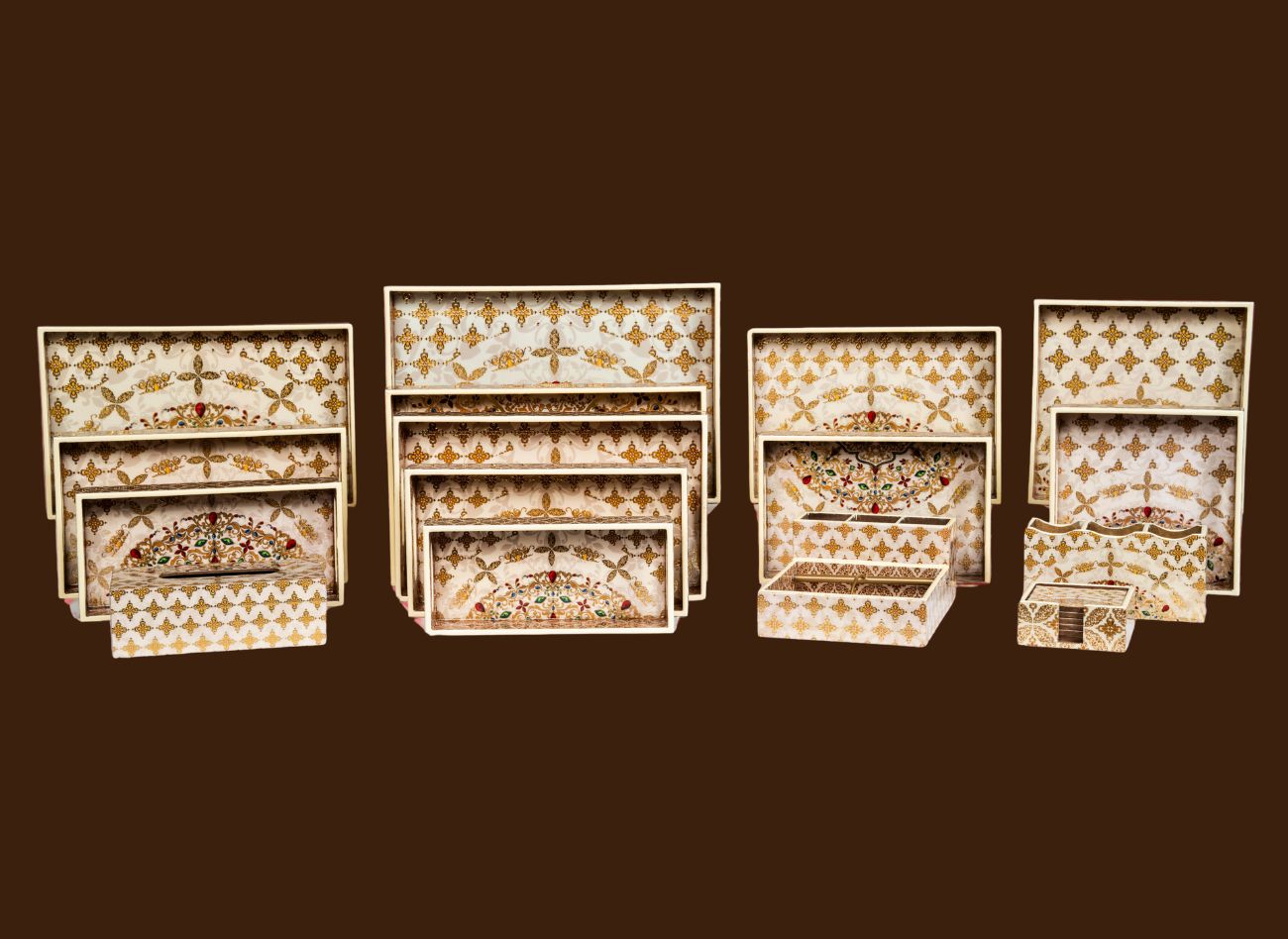 Ornate Luxury Tray Set