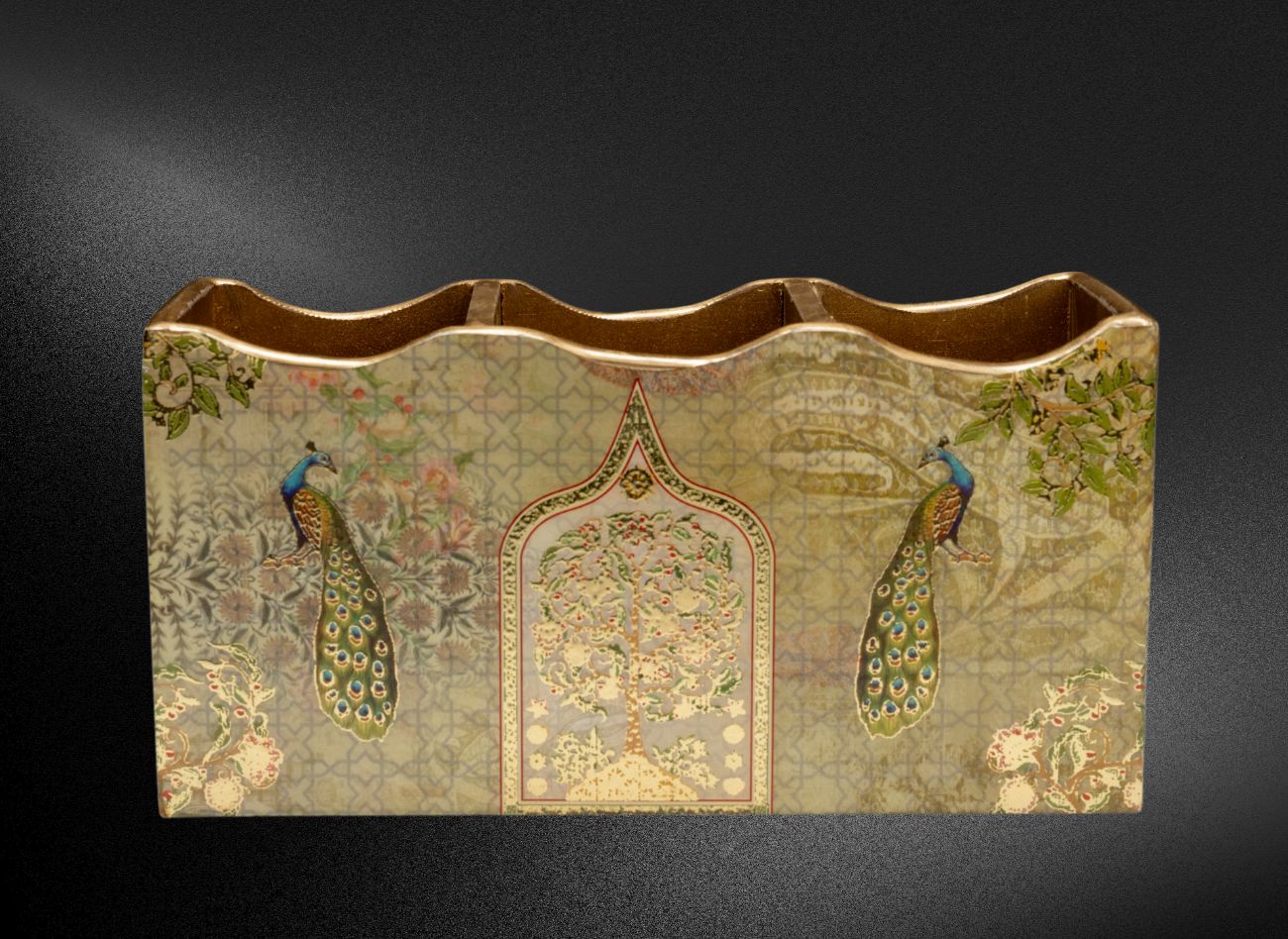 Wooden cutlery holder