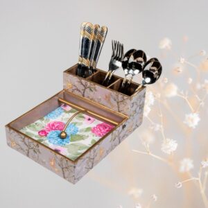 Pink Wing Napkin and Cutlery Holder
