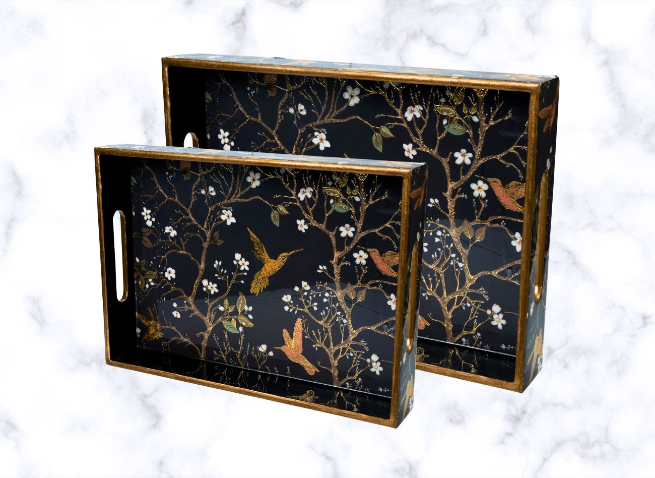 Blank Wing 2pc Rectangle Tray SV