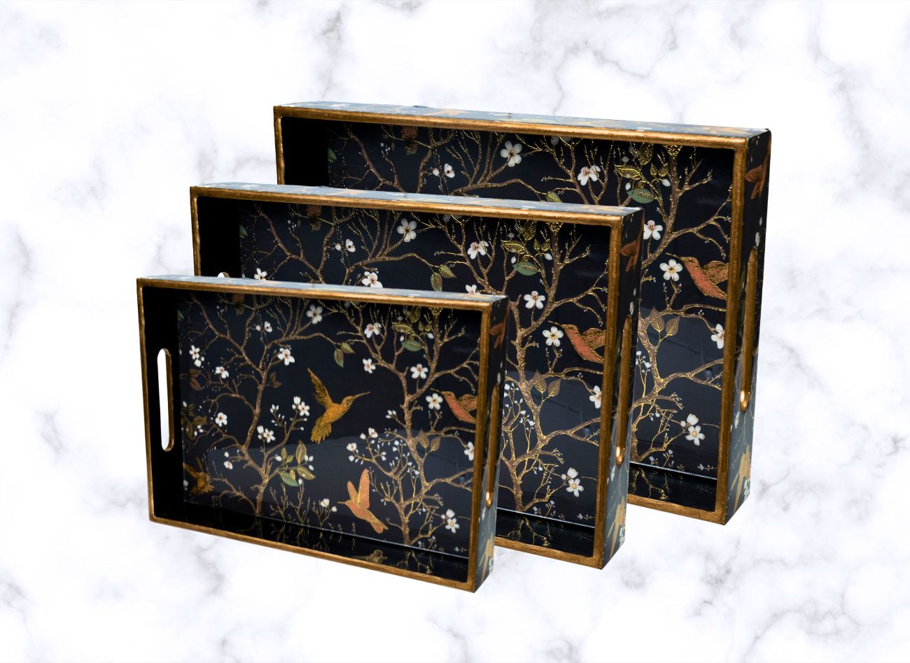 Blank Wing 3pc Rectangle Tray SV