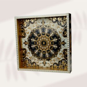 Golden Square Tray Front