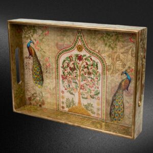 Handcrafted wooden trays