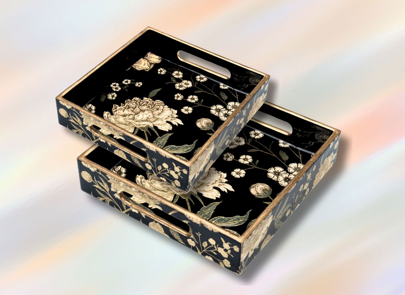 Twilight 2pc Square Tray Top View