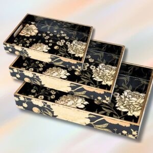 Twilight 3 pc Rectangle Tray Top View